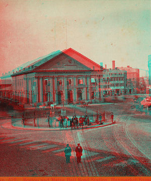 Boston and Maine rail road station, Haymarket Square, Boston, Mass.