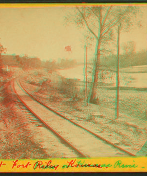 View on Kansas River, at Fort Riley, Kansas, 420 miles west of St. Louis, Mo. 1867