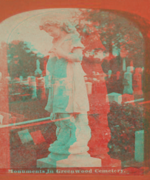 Monuments in Greenwood Cemetery. [1860?-1885?]