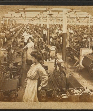 Weave room, White Oak Cotton Mills. Greensboro, N.C. 1909