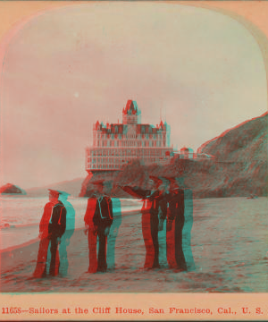 Sailors at the Cliff House, San Francisco, Cal. 1870?-1925? 1901