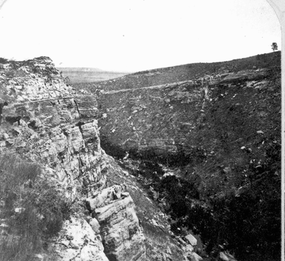 Picturesque views of Rocky Mountain scenery. Box Elder Canyon affords a good section through the main ridge, being a much more regular gorge than the canyon of the La Prele.