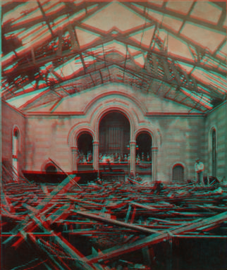 Ruins of 3rd Presbyterian Church, Trenton, N.J. Burned July 4th, 1879. 1879 1860?-1920?