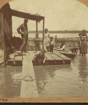 The flood of Kansas City, Missouri. 1870?-1900?