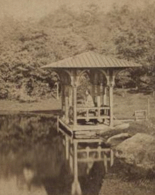 [Central Park, the boathouse.] [1865?-1905?]