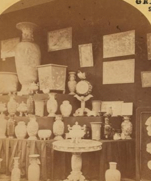 Porcelain ware, Japanese Court. 1876