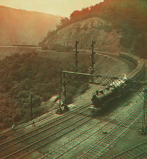 The Horseshoe Curve, Pennsylvania. c1907 1860?-1907