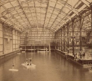In the Great Sutro Baths, San Francisco, California. 1898 1870?-1925?