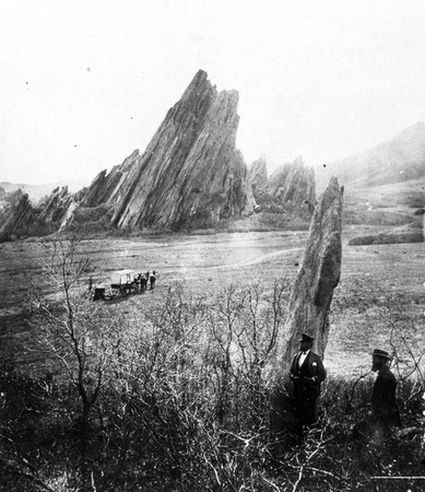 Rocks near Platte Canyon. Douglas County, Colorado. 1870.