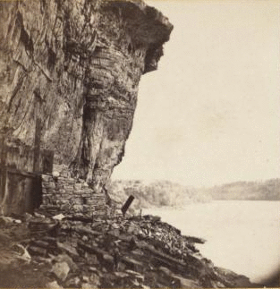Down the River, from under Table Rock, Niagara. 1860?-1895?