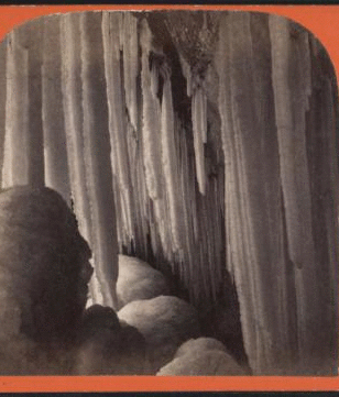 Ice Cave, under Horse-Shoe Fall. 1865?-1880?
