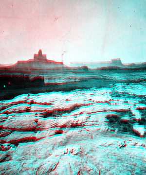 The Butte of the Cross. Labyrinth Canyon, Green River. Utah.n.d.