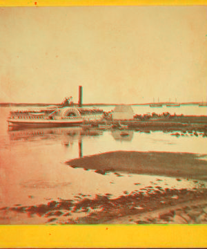 Woods Hole steamboat landing. 1863?-1885?