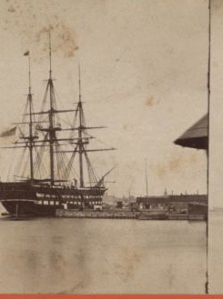 Receiving ship "Vermont." 1862?-1890?