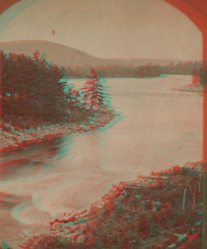 Looking down the River from Cascade House, Luzerne, N.Y. [1860?-1910?]