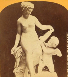 Love's mirror. (Italian statue.) 1876