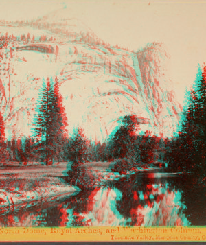 North Dome, Royal Arches, and Washington Column, Yosemite Valley, Mariposa County, Cal. 1867