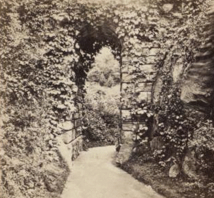 Rustic Stone Arch, near the Cave. 1863, 1865