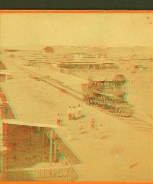 Arrival of the first locomotive in Arizona. 1880? 1875?-1885?