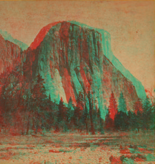 El Capitan, 3300 feet high. View from the west. 1860?-1874?