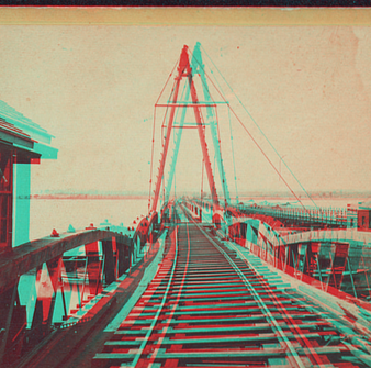 Long Bridge railroad tracks, undated