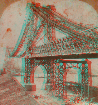 New bridge over the East River in course of construction, New York, N.Y., USA (13505)