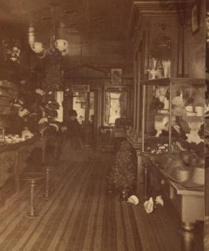 [Danville: view of the interior of a millinery shop.] 1865?-1900?