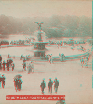 Bethesda Fountain, Central Park. 1860?-1890? c1896