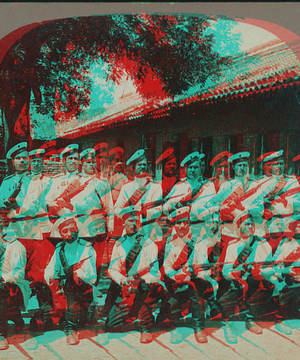 A company of the Czar's infantry in Manchuria, China