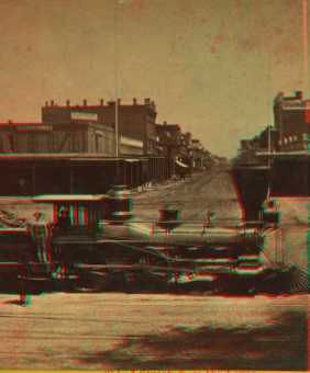 J Street from the levee. 1864?-1869?