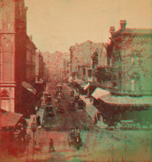 Montgomery Street, from Market Street, instantaneous. 1868 1860?-1907