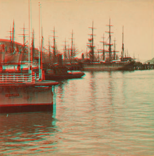 Bay view, from Market Street Wharf, S.F. After 1873 1858?-1906?