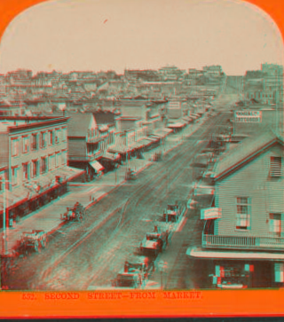 Second Street, from Market. [ca. 1870] 1860?-1907