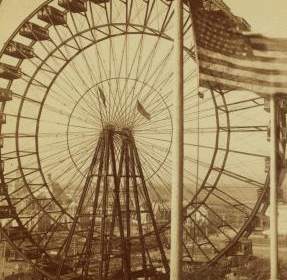 Biggest wheel on earth 240 ft. diam. with heaviest axle ever forged (56 tons), World's Fair, St.Louis, U.S.A. 1903-1905 1904