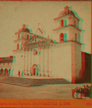 Mission Santa Barbara, Established Dec. 4, 1786. 1870?-1906 [ca. 1880]