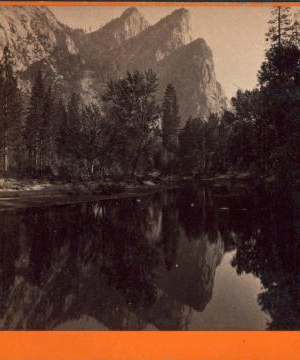 The Three Brothers, 4480 ft. Yosemite. 1861-1878? 1880-1890