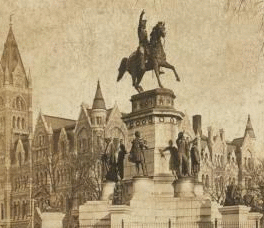 Washington monument and City Hall, Richmond, Va. 1863?-1910? c1901