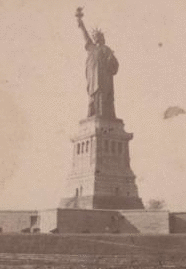 Bartholdi Statue of Liberty, New York Harbor. 1865?-1910? [ca. 1860]
