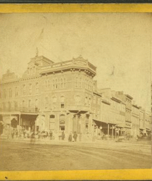 [Business corner looking from Penn Square.] 1865?-1885?