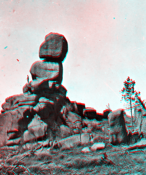 Rock study, head of Crow Creek, west of Cheyenne. Laramie County, Wyoming. 1869.