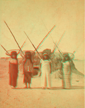 Indians going for hay in Arizona. ca. 1890 1875?-1885?