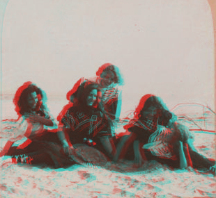 A pretty good story. On the beach at Coney Island, N.Y. c1899 [1865?]-1919