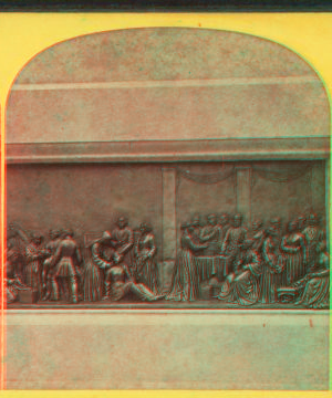 [Detail of a bas relief at the base of the Soldiers' and Sailors' Monument.] 1860?-1890?