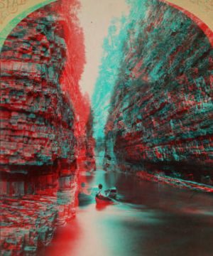 The Grand Flume, Ausable [Au Sable] Chasm. 1870?-1885?