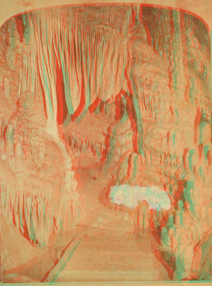 Throne in Cathedral, Caverns of Luray. 1882