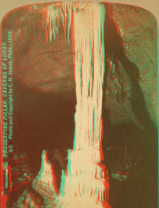 Proserpine's pillar, Caverns of Luray. 1882