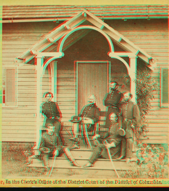 General Patrick (Provost Marshal General Army Potomac) and staff, Culpepper [sic], November, 1863.