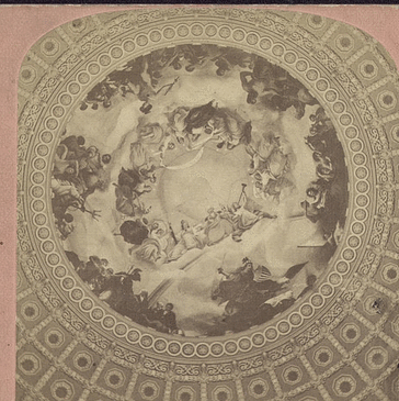 Brumidi's Allegorical Painting in the dome of the United States Capitol, undated