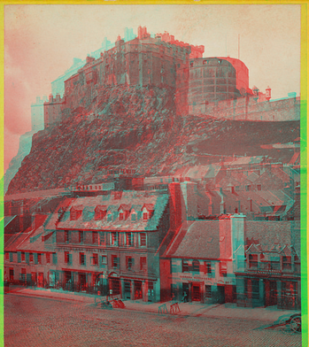 Edinburgh Castle from the Grassmarket