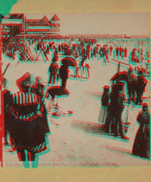 On the Coney Island Beach. [1865?]-1919